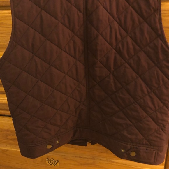 Ralph Lauren Burgundy Vest sz L - Picture 2 of 7